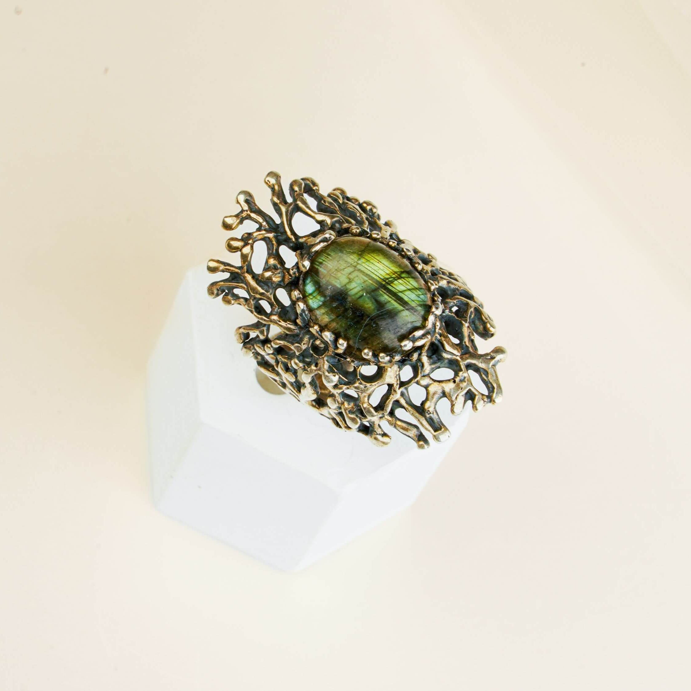 Luxury bohemian labradorite jewelry designed and handcrafted in Old Tbilisi studio