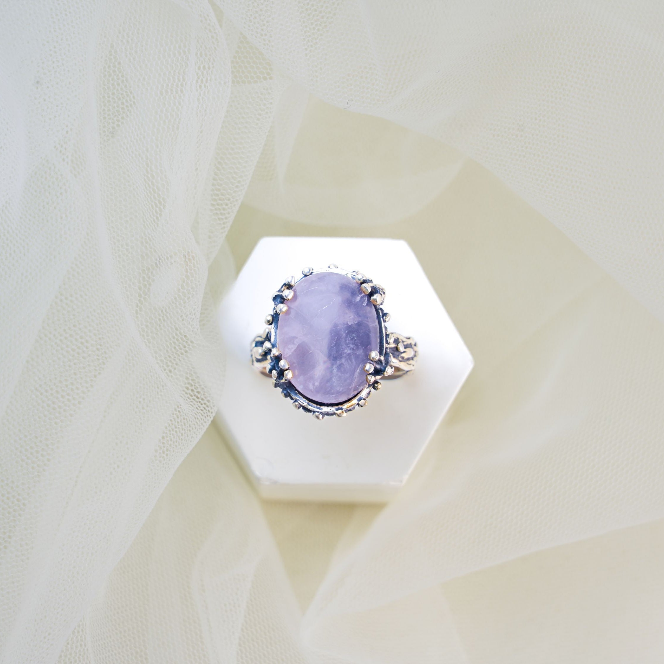 rose quartz ring minimalist pink gemstone sterling silver jewelry