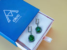 Jade earrings in gift box packaging premium jewelry ready for gift
