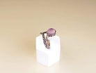 Elegant rose quartz adjustable jewelry piece handcrafted in Old Tbilisi studio