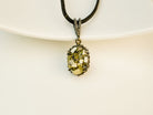 pyrite necklace raw gold stone sterling silver pendant