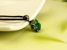 malachite necklace natural green gemstone sterling silver pendant
