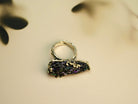 tourmaline ring alternative angle raw black gemstone unique ring