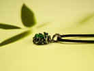 malachite necklace detailed view green gemstone texture jewelry