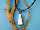 Alternative close up moonstone crystal variation white gemstone macro detail pendant