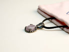 Rose quartz necklace lifestyle wear feminine pink pendant elegant everyday jewelry