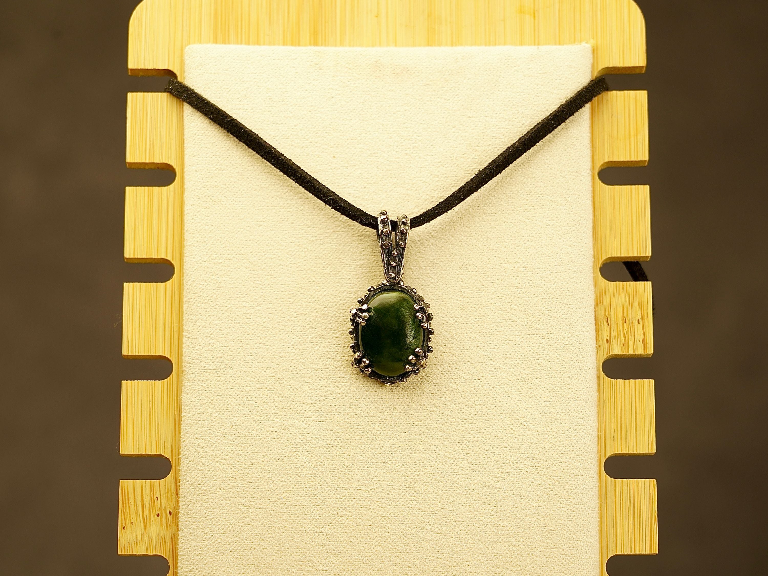 jade necklace worn on neck minimalist lifestyle jewelry