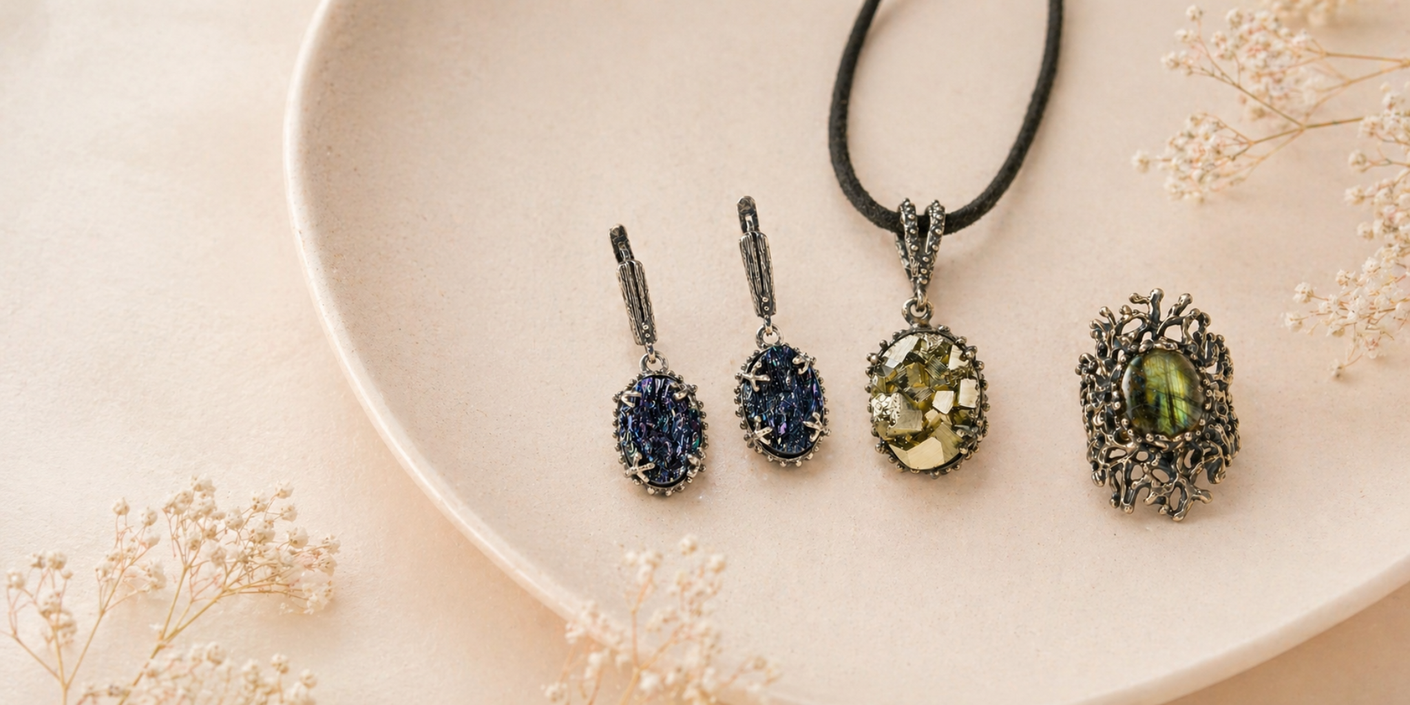 natural stone set slide 