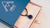 lapis lazuli necklace with elegant blue gemstone in sterling silver, refined minimal jewelry look