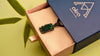 raw malachite necklace green crystal pendant shimmering natural texture sterling silver