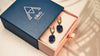 Lapis lazuli earrings deep blue gemstone silver drop earrings handmade statement jewelry leverback earrings bold elegant style